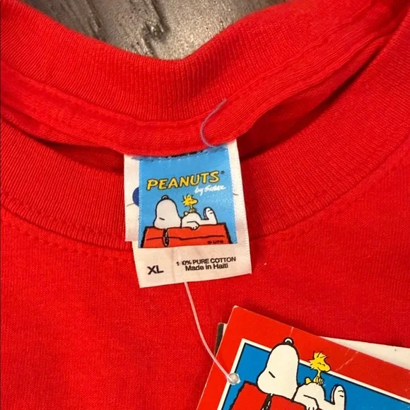 Peanuts Red Charlie Brown Holiday Tee - Picture 2 of 5